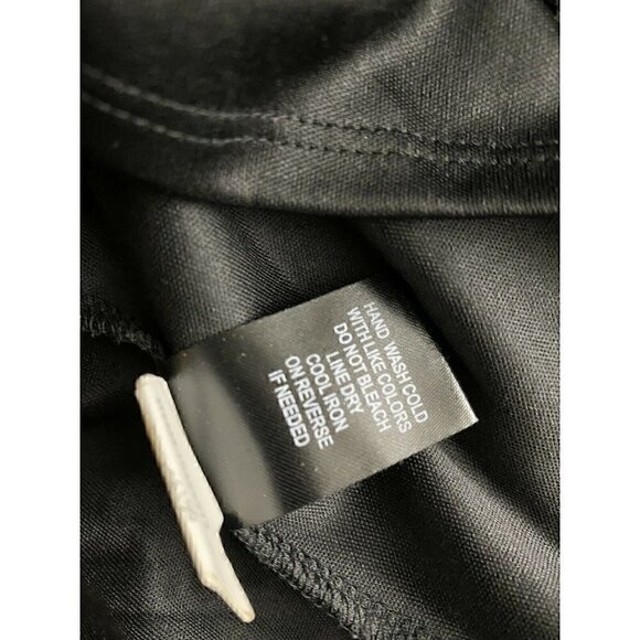 Torrid Skirt Size 12 Women's Mesh Stripe A-Line Midi Skirt Black Stretchy Waist - Picture 6 of 8